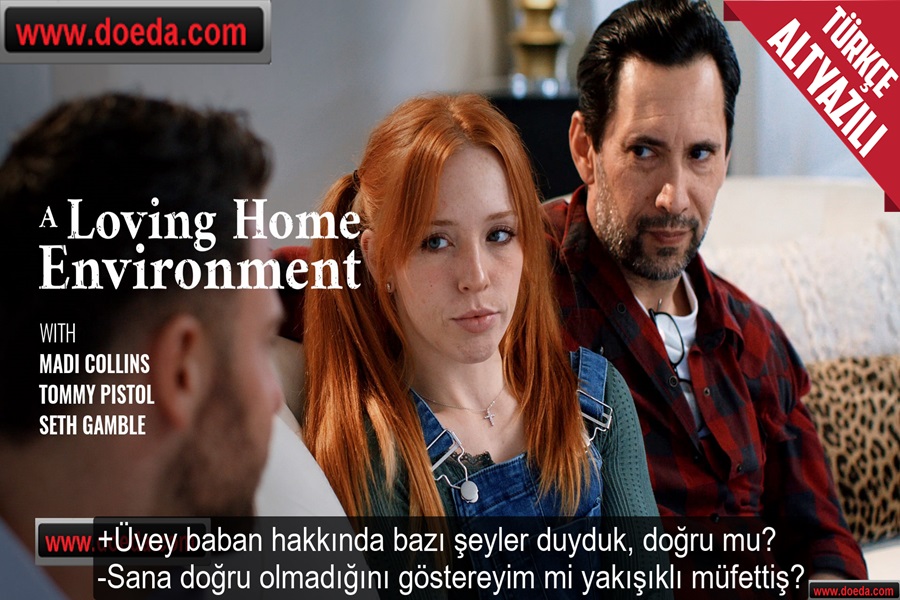 Annesinin Yeni Kocası Olan Üvey Babasıyla Sikişen Kızıl Kaşar Müfettişi de Alet Etti