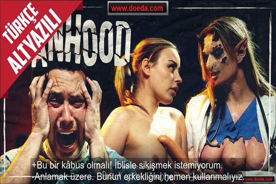 Üç Memeli Kadın İblis ve Kölesi Olan Hemşire Adamın Erkekliğini Aldı